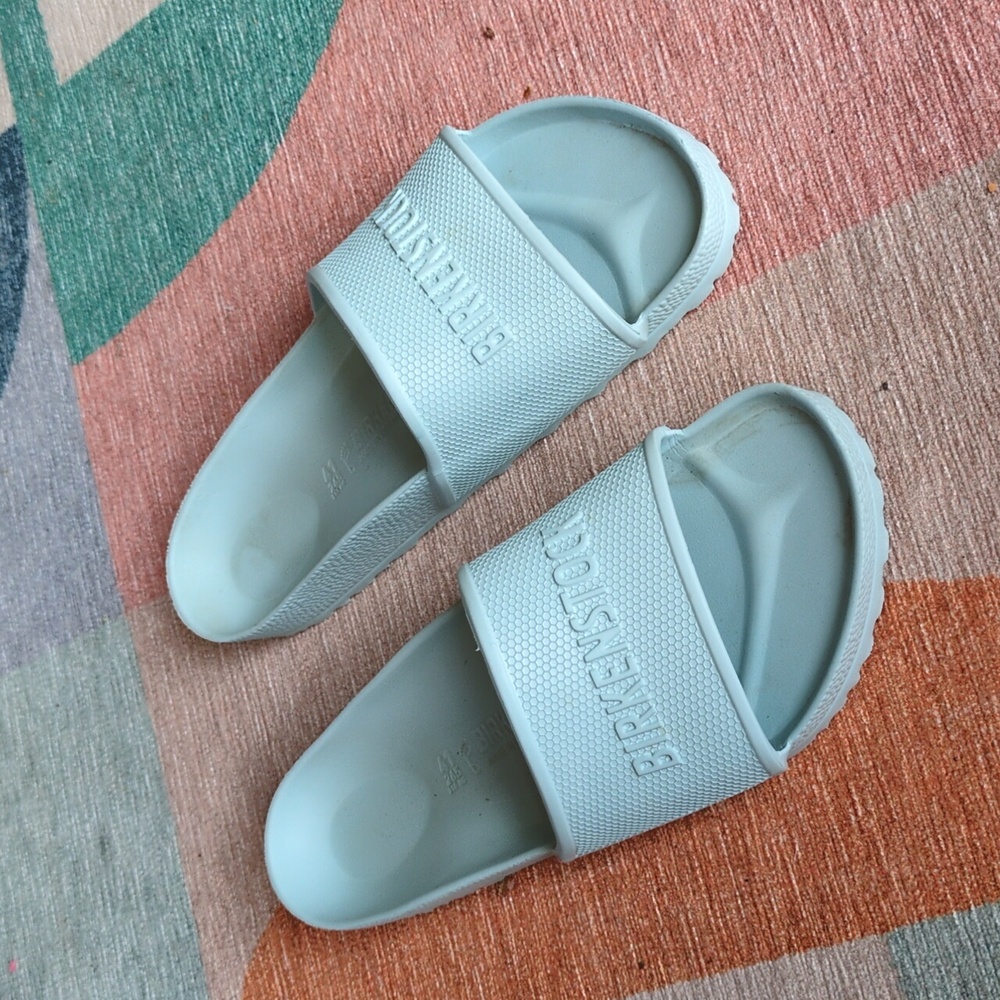 Birkenstock Barbados EVA Surf Green Slide Sandals Size 41